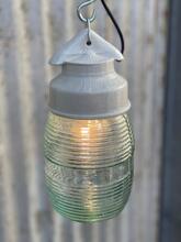 Industrial style White lamp in Glass and ceramic