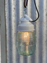 Industrial style White lamp in Glass and ceramic