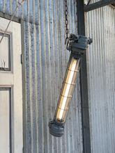Muur/hang TL lamp Industrieel stijl in Glas en metaal,