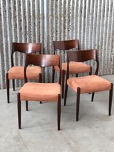 Eetkamer stoelen Design stijl in palissander , Europa 20e eeuw