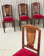 Art-deco style Chairs in Wood, European 20th century