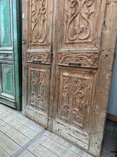 Antieke deur stijl in Hout,