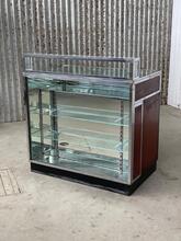 Antique style Antique glass counter with drawers  in Wood and glass, Europe