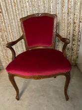 Antique style Antique Armchair in wood fabric