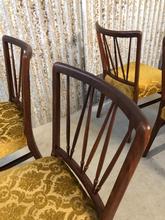 style Antique chairs yellow in Wood and fabric