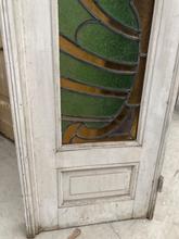 Antique style Antique door colored glass in Wood
