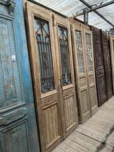 Antique style Doors in wood and iron 20e eeuw