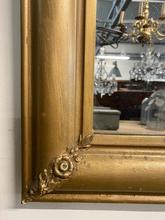 Antique style Antique gold mirror in Wood and glass