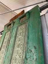 Antique style Antique green set doors in Wood
