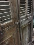 Antique style Antique high doors with shutter in Wood