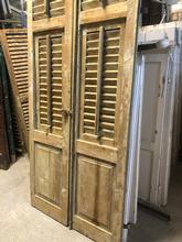 Antique style Antique high shutters set in Wood