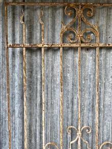 Antique style Antique iron fence 4x in Iron