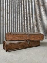 Antique style Storage box in Wood and iron