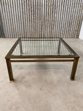 Design style Antique table in glass and iron, Europe 20e eeuw