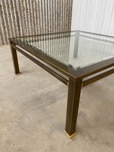 Design style Antique table in glass and iron, Europe 20e eeuw