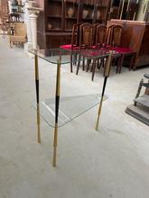 Design style Design table in glass and iron