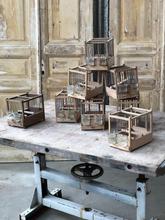 Antique style Old bird cages in Wood and iron