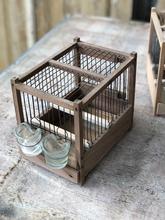 Antique style Old bird cages in Wood and iron
