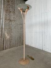 style Vintage floorlamp 1970s  in Iron and glass