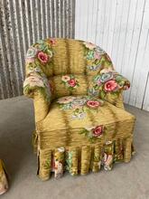 Vintage style Flower armchairs 1950s