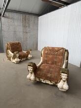 Zeemeermin fauteuil Vintage stijl in Hout, Europa