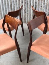 Eetkamer stoelen Design stijl in palissander , Europa 20e eeuw