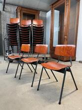 Stoelen Vintage stijl in Hout en ijzer , Europa 20e eeuw