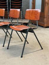 Stoelen Vintage stijl in Hout en ijzer , Europa 20e eeuw