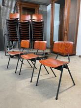 Stoelen Vintage stijl in Hout en ijzer , Europa 20e eeuw