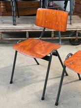 Stoelen Vintage stijl in Hout en ijzer , Europa 20e eeuw