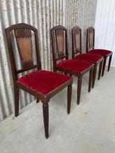 Art-deco style Chairs in Wood, European 20th century