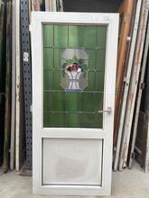 Deur Antiek stijl in Hout en glas ,