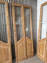 Deuren art deco met glas Antiek stijl in Hout en glas ,