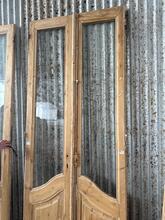 Deuren art deco met glas Antiek stijl in Hout en glas ,