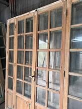 Deuren in kozijn wand Antiek stijl in Hout en glas,