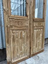 Deuren met glas Antiek stijl in Hout en glas , Europa 20-eeuw