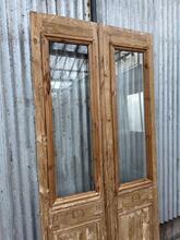Deuren met glas Antiek stijl in Hout en glas , Europa 20-eeuw