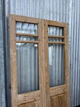 Deuren met glas  Antiek stijl in Hout met glas , Europa 20-eeuw