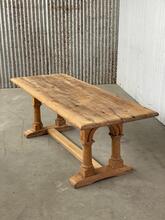 Eettafel Antiek stijl in Hout, Frankrijk 20e eeuws