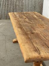 Eettafel Antiek stijl in Hout, Frankrijk 20e eeuws