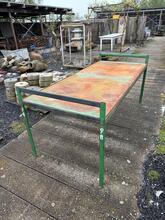 Industriële tafel Antiek stijl in Ijzer,