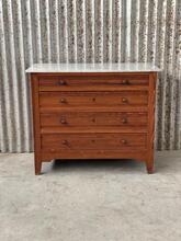 Ladenkast Antiek stijl in hout en marmer,