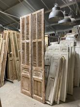 Oude luiken Antiek stijl in hout,