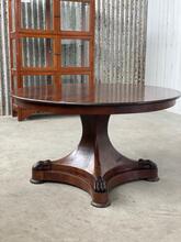 Ronde koffietafel mahonie Antiek stijl in Hout,