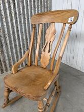 Schommelstoel Antiek stijl in Hout,