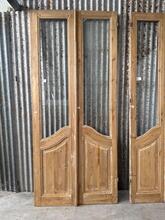 Set deuren art deco  Antiek stijl in Hout en glas,