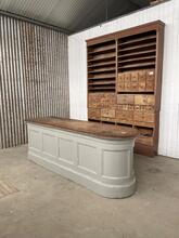 Toonbank Antiek stijl in Hout eiken ,