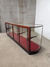 Toonbank Antiek  stijl in hout en glas, Europa  20e eeuws