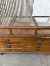 Toonbank met glas Antiek stijl in Hout en glas, Frankrijk