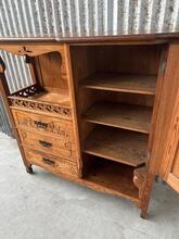 Wandmeubel Antiek stijl in Hout,